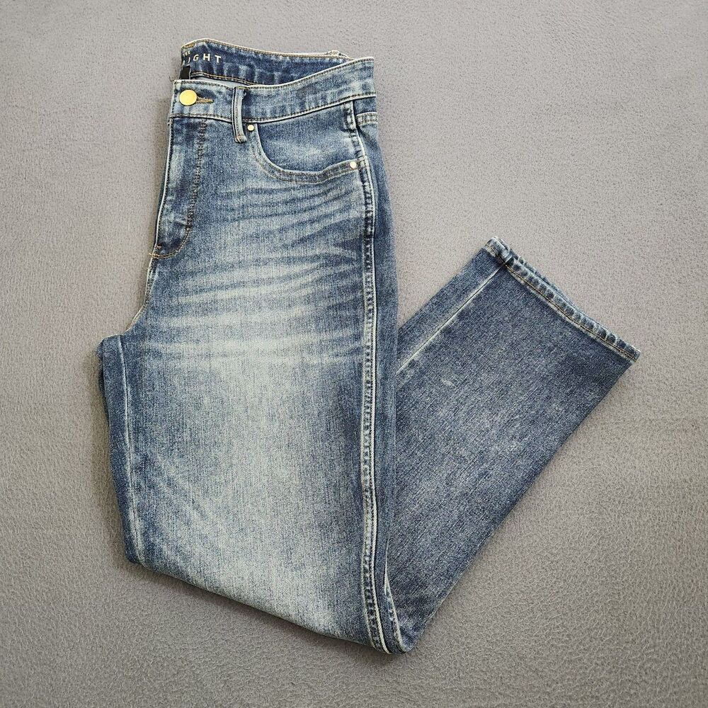 WHBM Jeans Women 10 High Rise Classic The Straight Crop